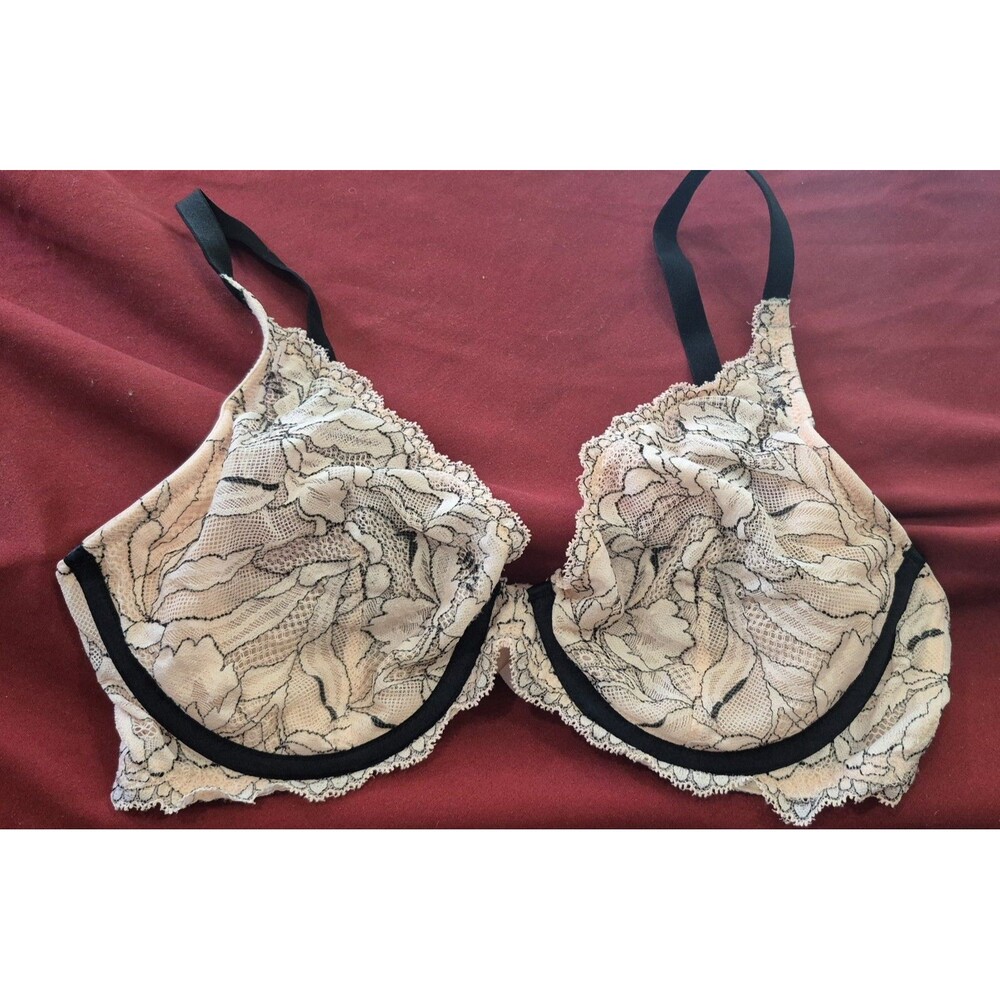 NWOT Auden 36C Pink and Black Lace Never Worn Bra New